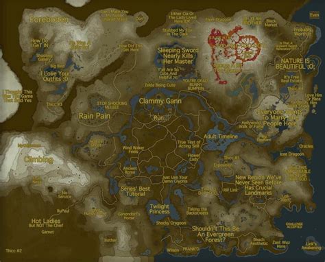 Most Accurate Map Of Hyrule To Date