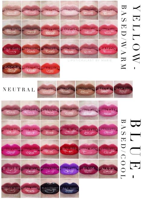 Lipsense Colors Chart Lipsense Lip Colors Lipsense Colors