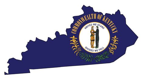 Kentucky State Outline Map And Flag The Good Citizen Project