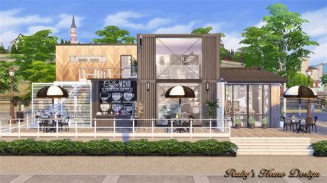 Container Coffee Shop At Rubys Home Design Sims 4 Updates