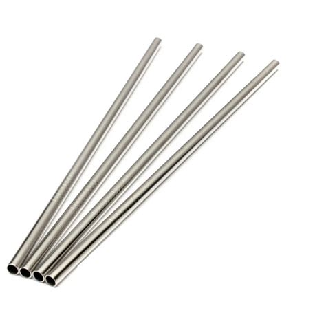 Eco Friendly Straight Metal Drinking Straw Stainless Steel Reusable