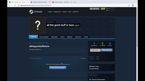 How To Create A Steam Group And Edit It Tutorial 2020 Youtube