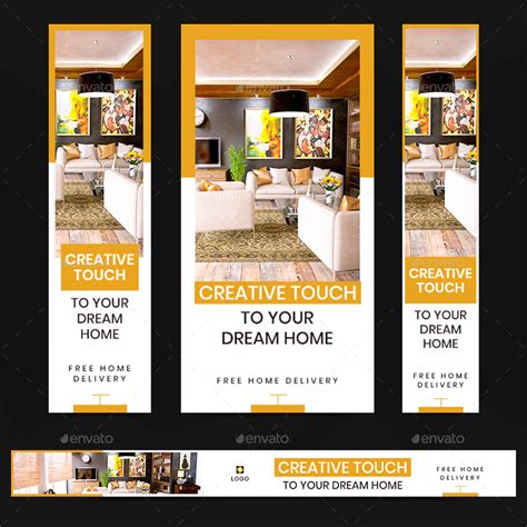 Interior Design Web Banner Set By Hyov Graphicriver