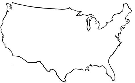 United States Outline Vector Clipart Best