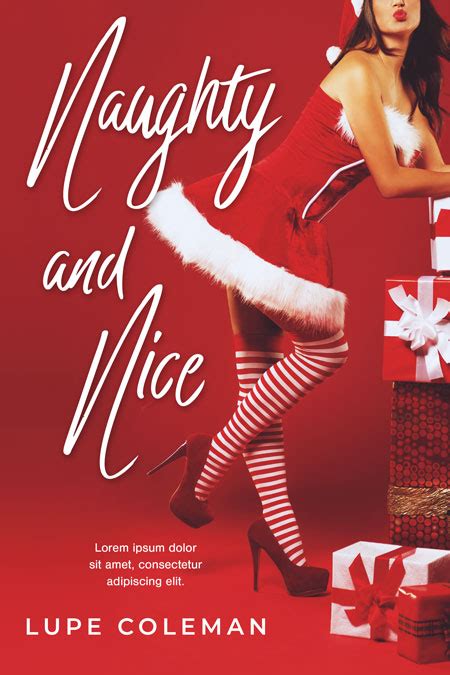 Naughty And Nice Christmas Steamy Romance Premade Book Cover For Sale
