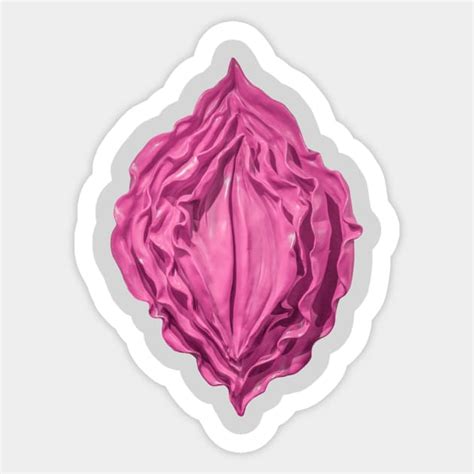 Vagina Frills Vagina Sticker Teepublic