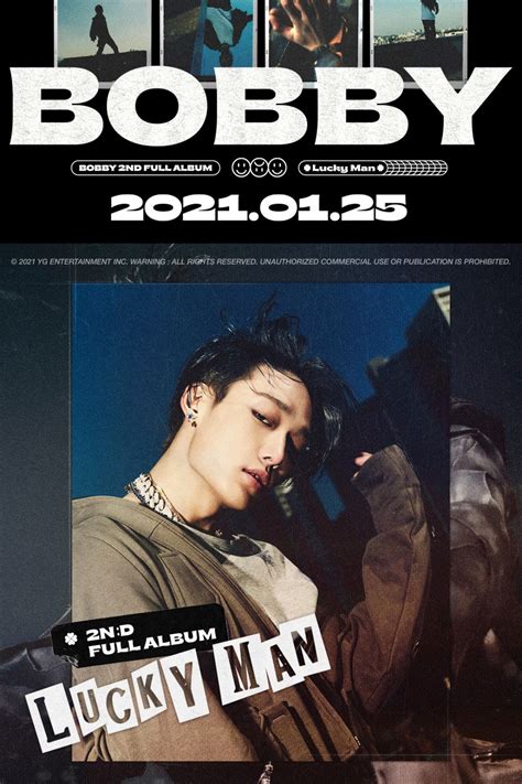 Ikon S Bobby Releases Charismatic New Teaser Poster For His 2nd Full Album Lucky Man Allkpop