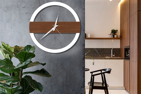 Wooden Wall Clock Large Modern Unique Clock Wall Clock For Etsy Canada