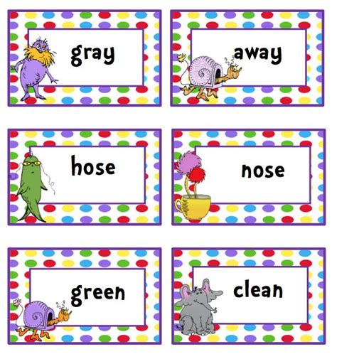 Rhyming Words Printable Words Print