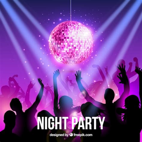 Free Vector Night Party
