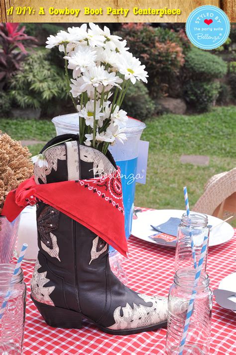 Easy Diy Cowboy Boot Party Centerpiece In Just 5 Steps
