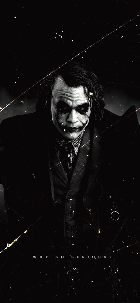Joker Why So Serious Batman Best Villian Black Dark Knight Ha Ha