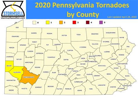 Stormsell Weather Pennsylvania Tornado Statistics