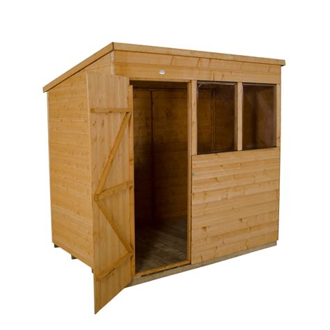 7 X 5 21m X 15m Shiplap Tongue And Groove Pent Shed With Single