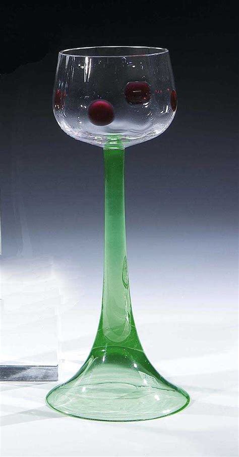 711 Staengelglas Koloman Moser Glass Stemware Vintage
