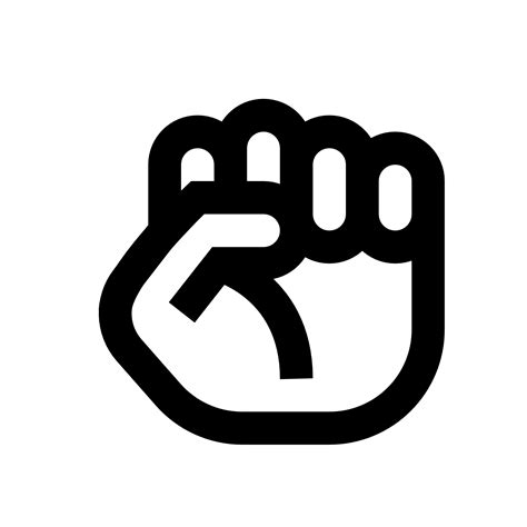 clenched fist icon free download at icons8 peace gesture okay gesture gorilla tattoo