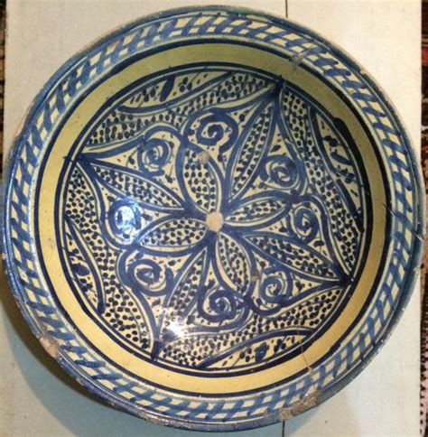 Persian Ceramic Plate 17or 18th Century Size 33x33cm