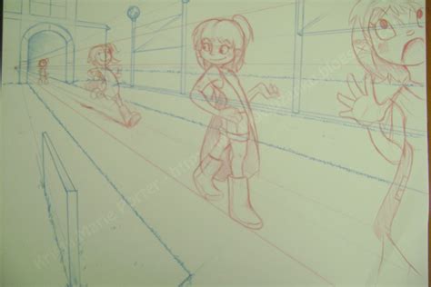 Gingerly Sketching Character Perspective Practice