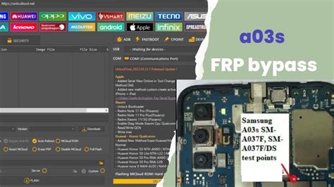 Samsung A03s Frp Bypass With Test Point Unlock Tool SM A037F SM A037M