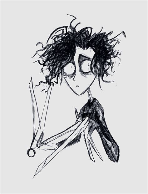 Art Of Tim Burton Edward Scissorhands Corpse Bride Character Sketch