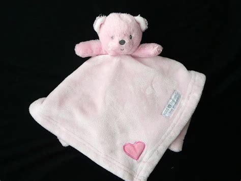 Kids Preferred Baby Girls Pink Bear Security Blanket Toy Lovey Plush