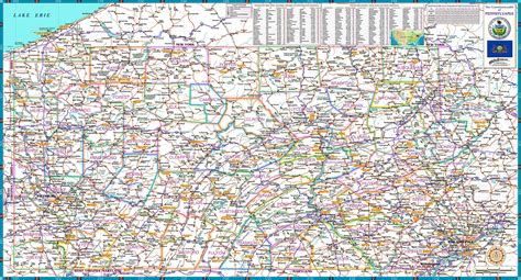 Pennsylvania Reference Wall Map By Compart Maps