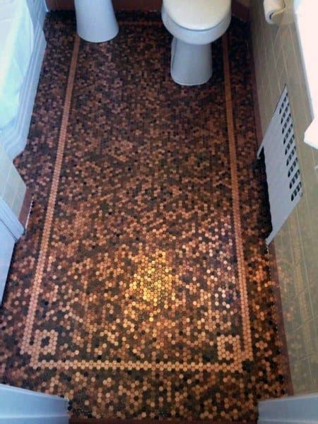 (photo courtesy of angie's list member amelia h. Top 60 Best Penny Floor Design Ideas - Copper Coin Flooring