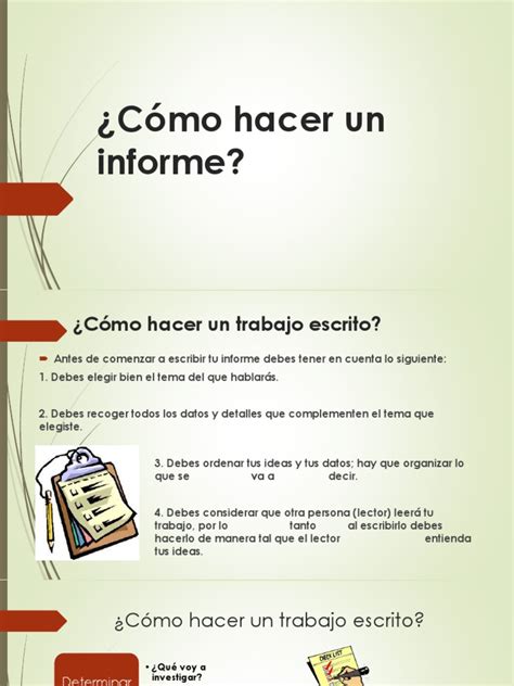 Pasos Para Realizar Un Informe Bibliografía Cognición