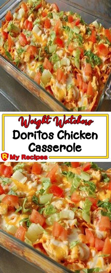 I'm sure you've made a version or 45 of it before. Doritos Chicken Casserole - My Recipes | Healthy casserole ...