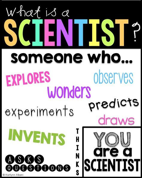 What Is A Scientist Poster For Elementary Free Science Bulletin