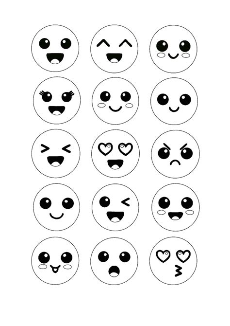 Coloriage Emoji Kawaii 1 Coloriage à Imprimer Gratuit 2021