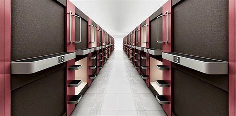 Transit area of terminal d (airside, 3rd floor) and the 3rd level of aeroexpress terminal (landside). Sauna & Capsule Hotel Rumor Plaza | Capsule hotel, Pod hotels, Unusual hotels
