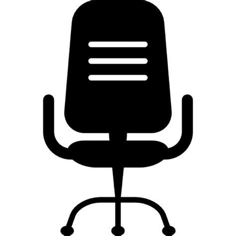 Office Chair Silhouette Icons Free Download