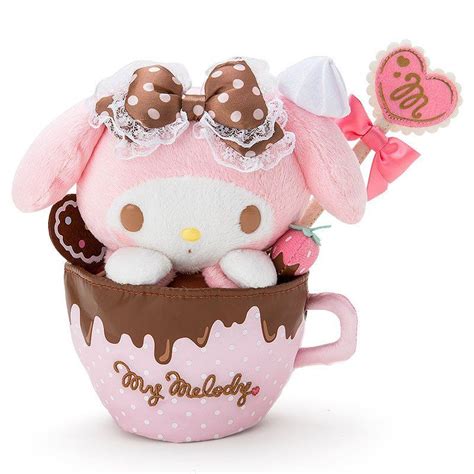 My Melody Plush Doll Chocolate Cup Valentine 2017 Sanrio ぬいぐるみ マイ