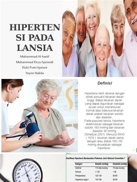 Kategori acyclovir untuk ibu hamil dan menyusui: Kelompok 5 Hipertensi Pada Lansia