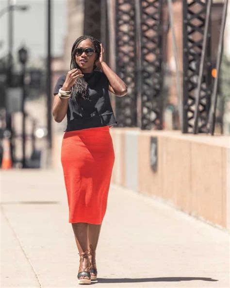 Orange Skirt Outfits 27 Ideas On How To Wear Orange Skirts