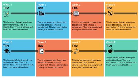 Eight Weeks Plan Timeline Template For Powerpoint Slidemodel