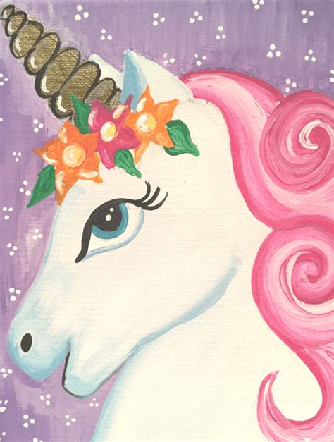 Lesson Download “bella” The Unicorn Painting Video Link You Print