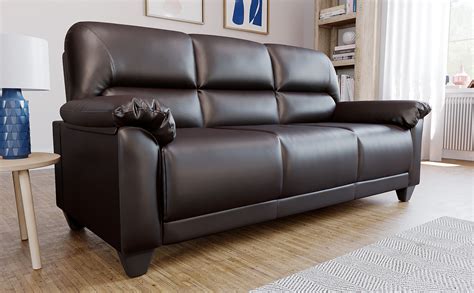 Now from $3,230.00 more sizes available. Kenton Small Brown Leather 3 Seater Sofa | Furniture Choice