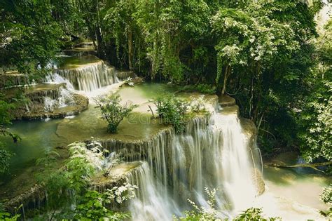Huai Mae Khamin Waterfall In Thailand Stock Photo Image Of Kamin