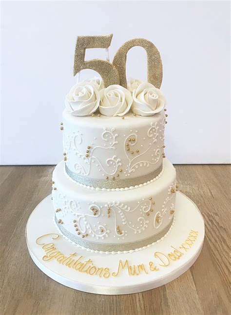 Golden Wedding Anniversary Cake Toppers Cake And Cocina