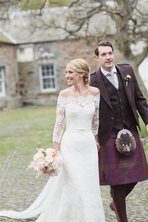 Completely Classic Scotland Estate Wedding Wedding Dresses 2015 Wedding Dresses Kilt Wedding