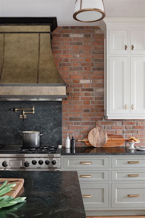 20 Cool Brick Kitchen Backsplashes With Industrial Style Obsigen
