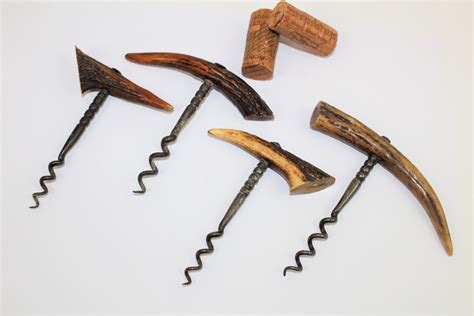 Antique Corkscrew Collection Stag Horn Handle Corkscrews Wine