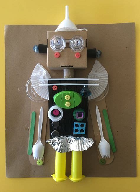 68 Robots Ideas Robot Art Kids Art Projects Robot Craft
