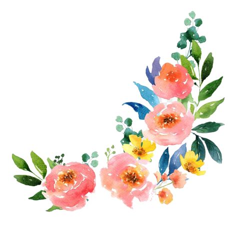 Watercolor Flower Png Transparent Images Png All Images