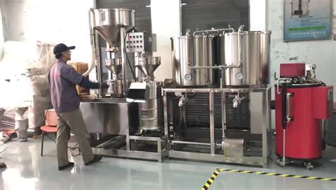 Shanghai Industrial Soybean Milk Production Line Soy Milk Machinetofu