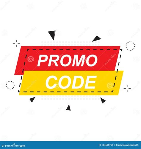 Promo Code Coupon Code Flat Vector Set Design Illustration On White