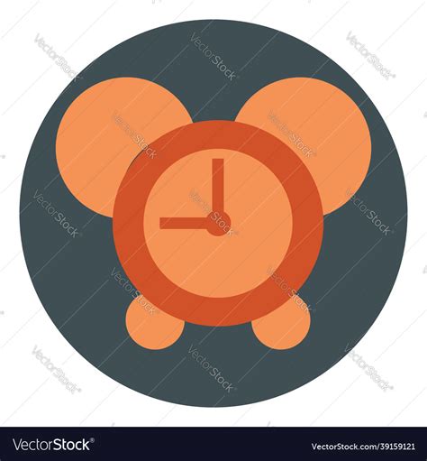 Red Alarm Clock On A White Background Royalty Free Vector