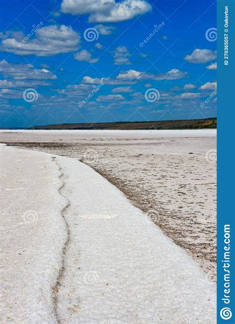 Salt Desert Drying Kuyalnitsky Estuary White Table Salt At The